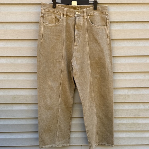 COS Denim - Cos | Relaxed Mid Rise Wide Leg Brown Denim Jean size 32
